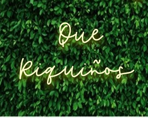 Alquiler Neón Que Riquiños