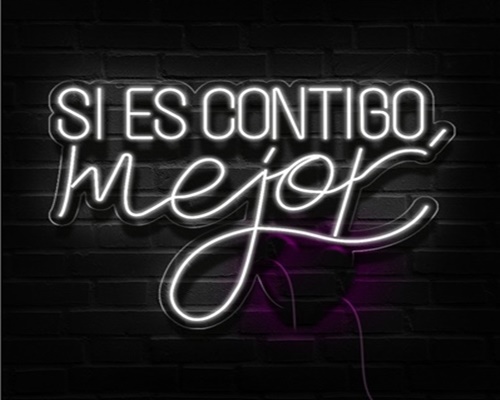 Alquiler Neón Si es Contigo Mejor